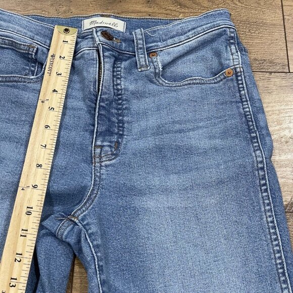 Madewell Jeans Womens 26 Stovepipe Euclid Wash Stretch Crop Medium Wash Straight - Picture 14 of 15